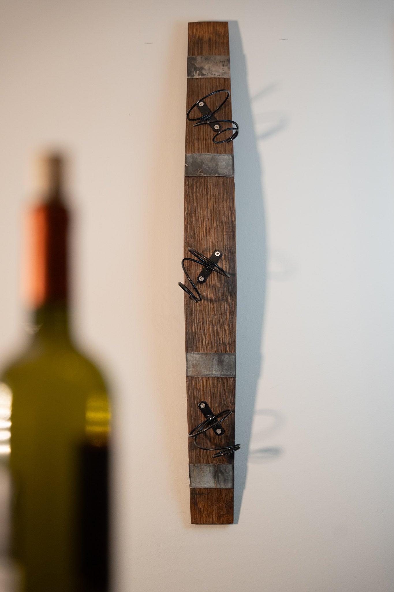Barrel Stave 3 Bottle Holder