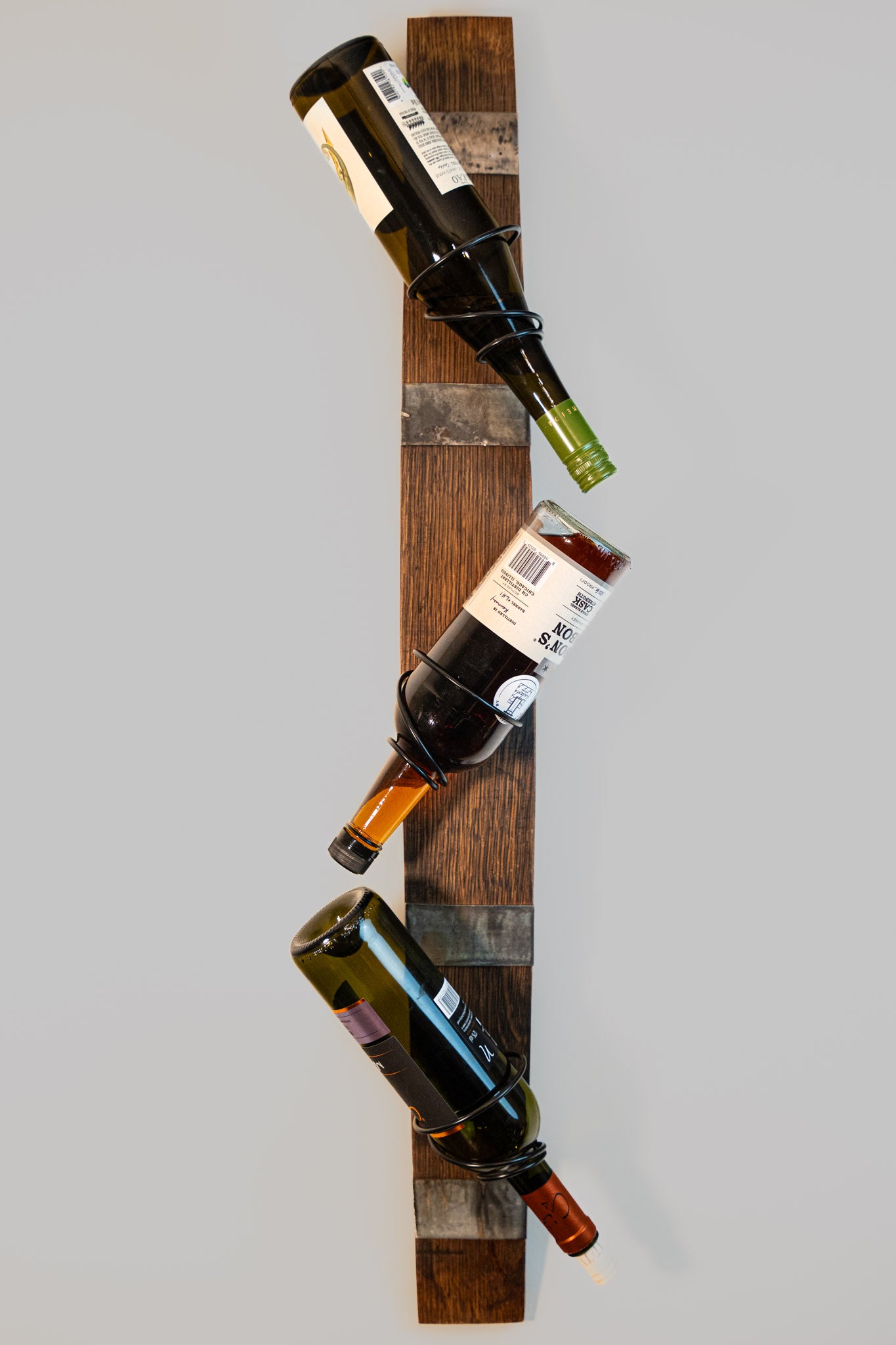 Barrel Stave 3 Bottle Holder