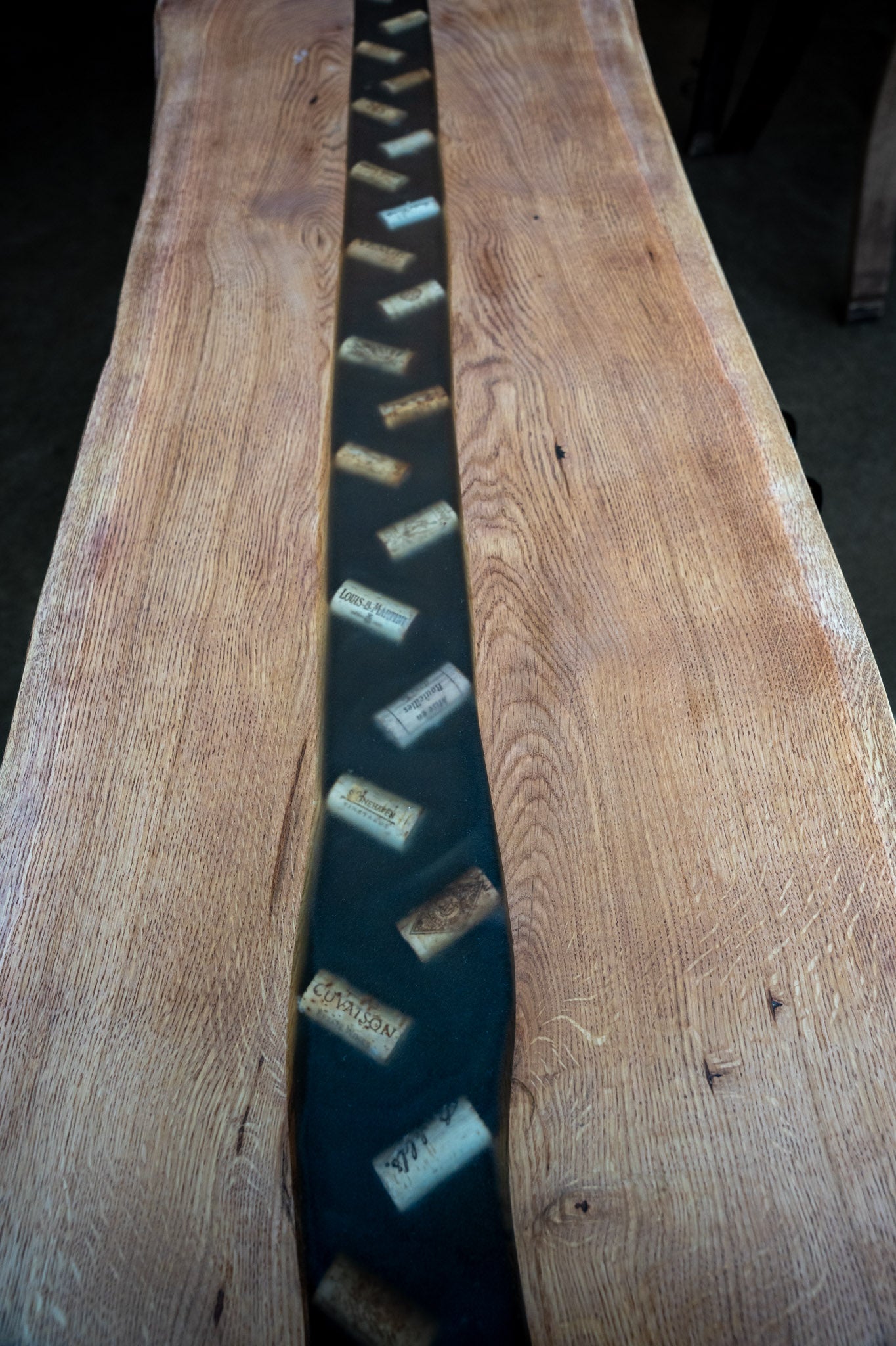Barrel Stave Spiral Bar Table