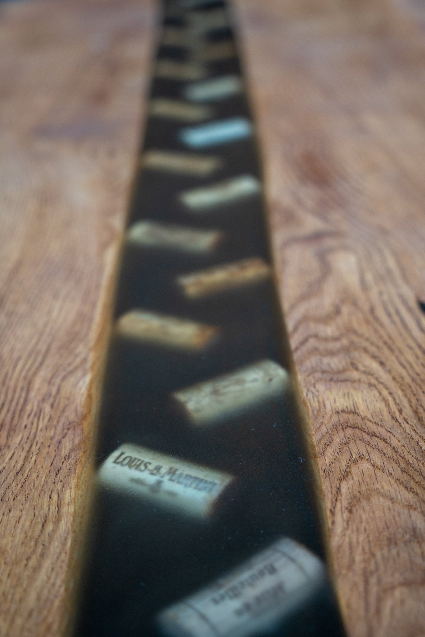 Barrel Stave Spiral Bar Table